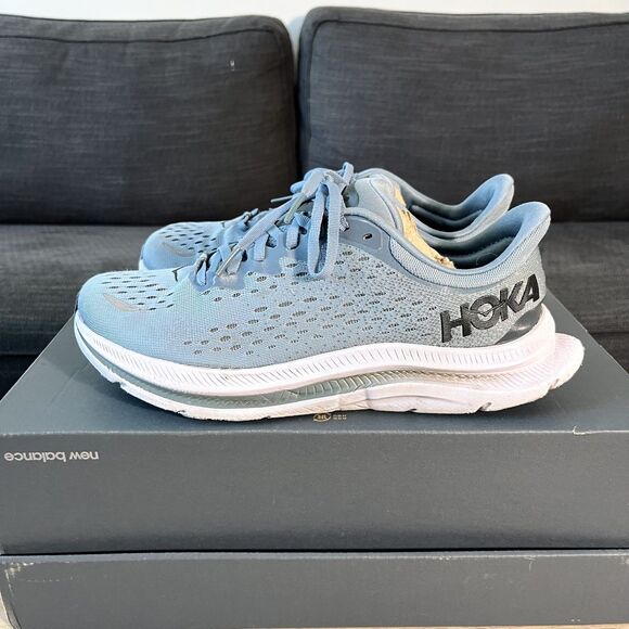 Hoka One One Kawana Trail Running Shoes Mountain Spring/Goblin Blue Men's 8.5D - Picture 1 of 12